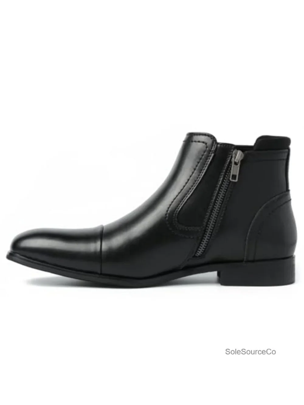 Men's Suede Leather Chelsea Boots with Zipper Ankle Dress Boots